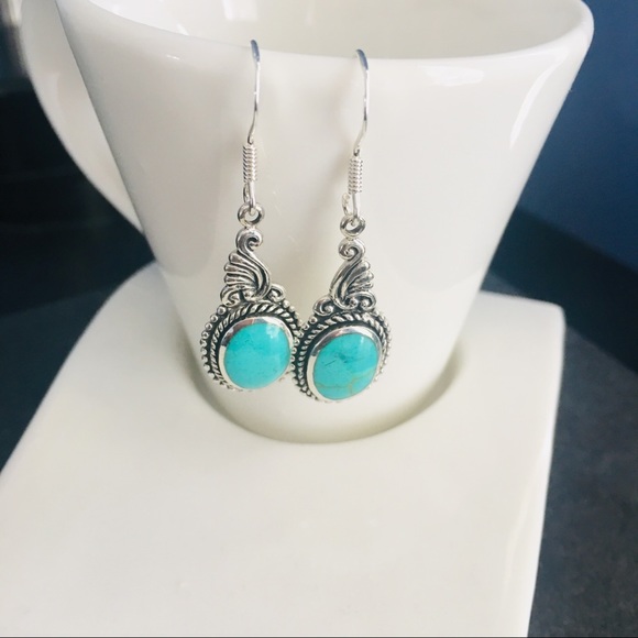 Jewelry - Sterling Silver Turquoise Earrings